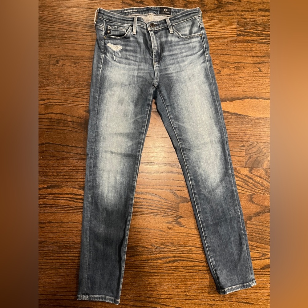 Adriano Goldschmied AG the stevie ankle slim straight ankle jeans size 25R